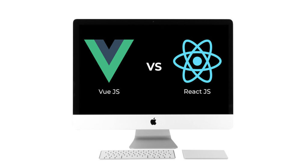 desktop showing vue vs react